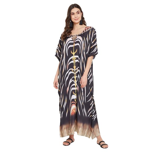 Gypsie Blu Other - Womens Evening Party Dresses Plus Size Caftan Coverup Abstract Maxi Gown